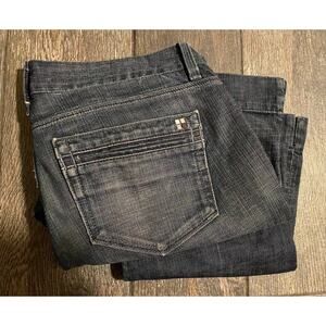 Saltworks Jeans Crooped Capri Womens Med Blue Size 33